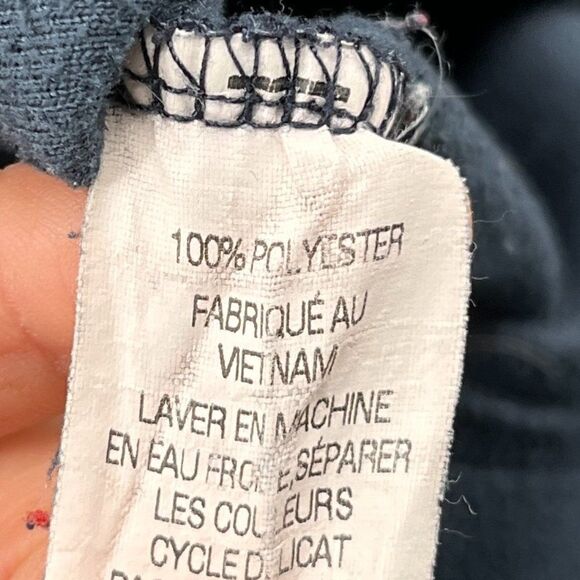 LL Bean Fleece Sweater Mens Small Quarter Zip Pullover Sweatshirt Blue Cozy Late - Picture 12 of 13